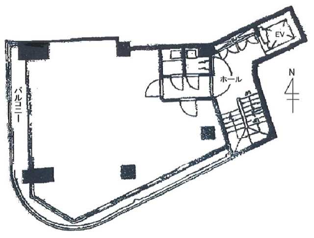 85ビル4F 間取り図