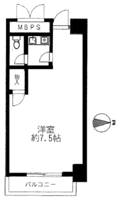 エグゼクティブ原宿403 間取り図