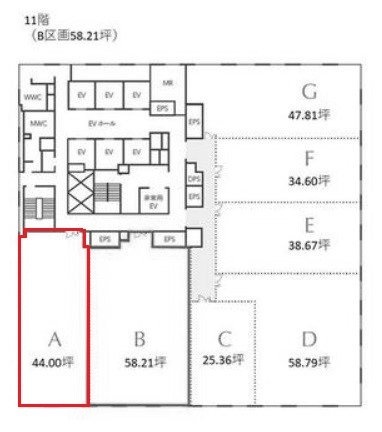 Dタワー西新宿A 間取り図