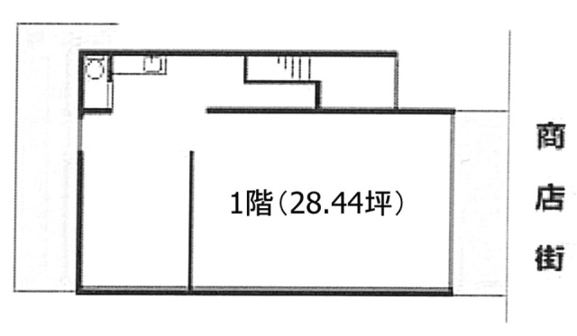 世田谷4丁目店舗1F 間取り図