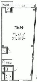 伊藤ビル704 間取り図
