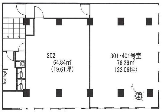 三平ビル401 間取り図