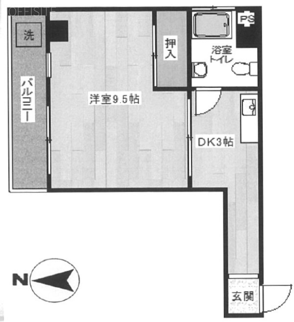 松屋ビル402 間取り図