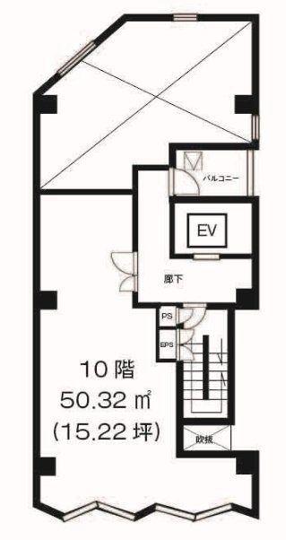 川原ビル10F 間取り図