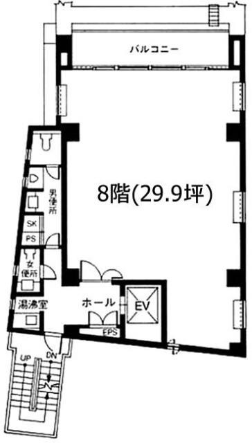 日本橋ノースプレイス8F 間取り図