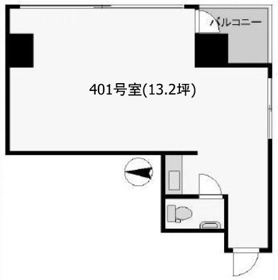 アクセス西新宿ビル401 間取り図