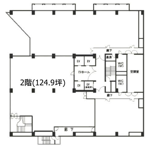 オーク池袋ビル2F 間取り図