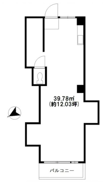 北沢館ビル302 間取り図