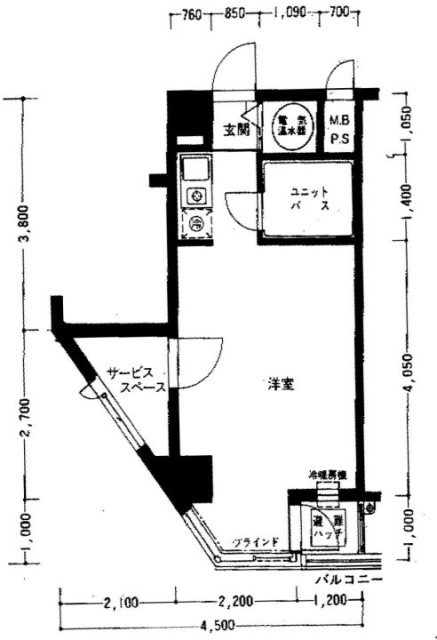 渋谷道玄坂プラザ仁科屋ビル701 間取り図