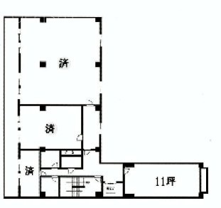 千代川ビル2F 間取り図