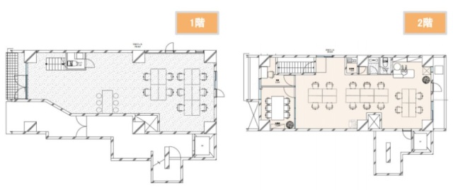 リバーサイド麻布1F～2F 間取り図