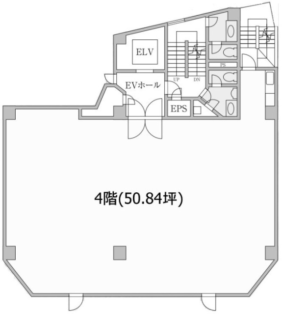 TK門前仲町ビル4F 間取り図