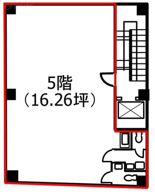 日幸五反田ビル別館5F 間取り図