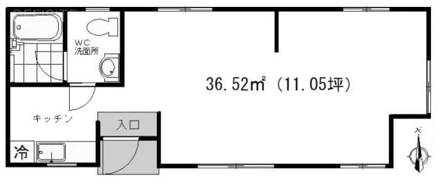 阿佐谷店舗1F 間取り図