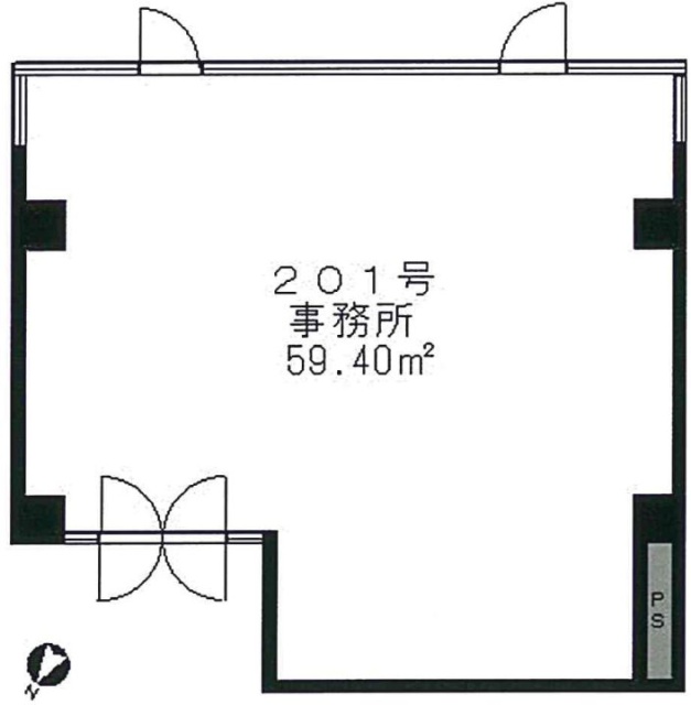 クローバービル201 間取り図