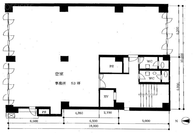 ウメビル2F 間取り図