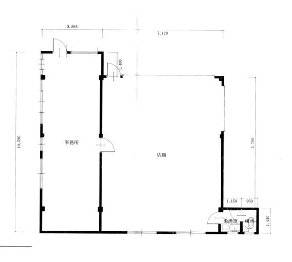 形山コーポビル1F 間取り図