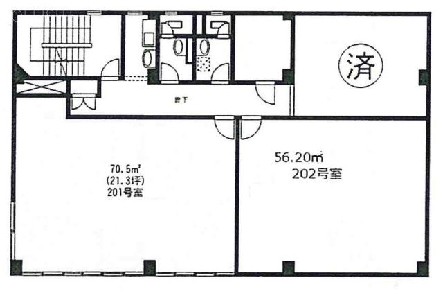 第3雄秀ビル202 間取り図