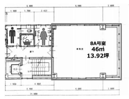 宝生第一ビルA 間取り図