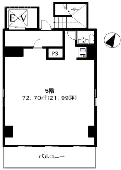 赤坂こうゆうビル5F 間取り図