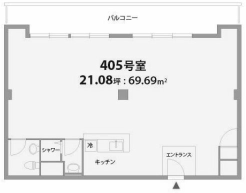 フラット青山405 間取り図