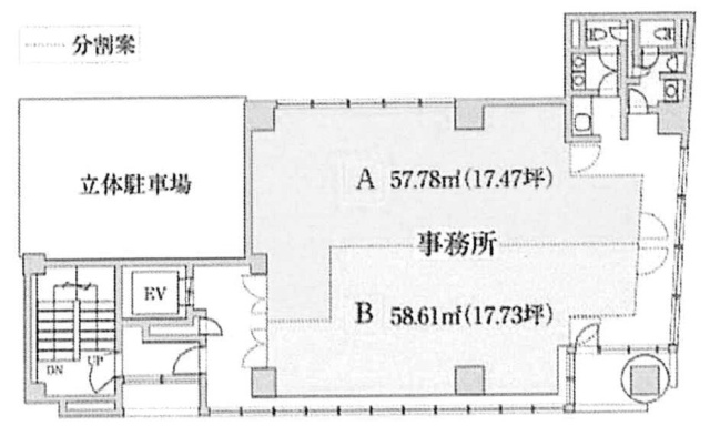 ゴールドステージビル8F 間取り図