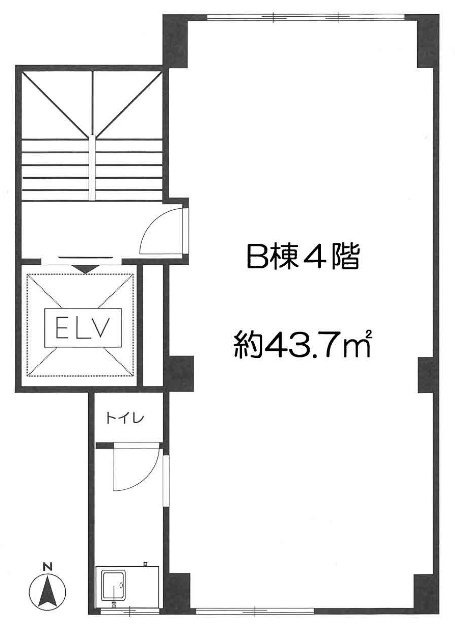 大井西銀座ビルB棟 間取り図