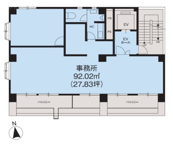 南部ビル6F 間取り図