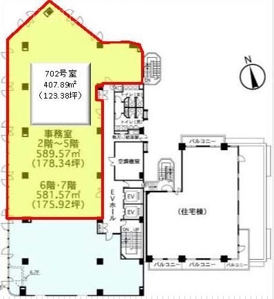 恵比寿MFビル702 間取り図