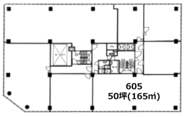 オフィスコオフィス信濃町605 間取り図