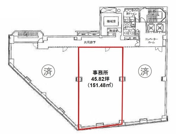 メットライフ川崎ビル902 間取り図