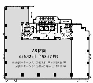 BPRプレイス神谷町AB 間取り図