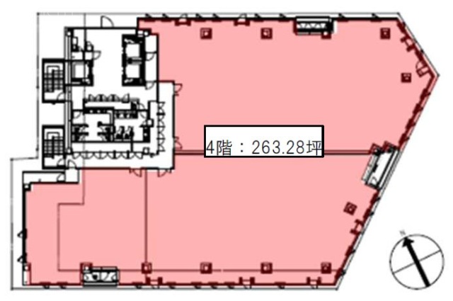 (仮)五反田第一生命ビル4F 間取り図