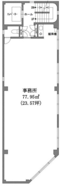 川原第2ビル5F 間取り図