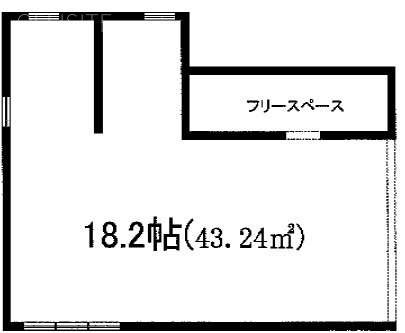 リースランド広尾ビル1F 間取り図