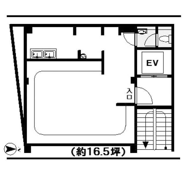 第3TAC平和島駅前ビル5F 間取り図