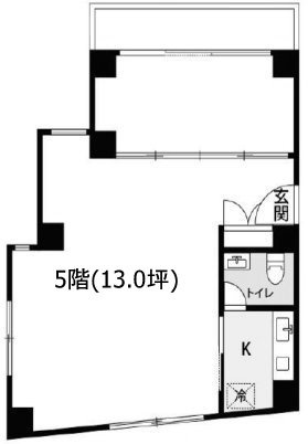 恵比寿亭ビル502 間取り図