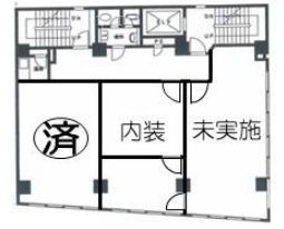 愛宕小西ビル5F 間取り図