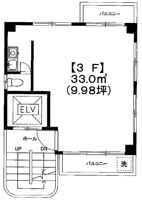 尾花ビル3F 間取り図