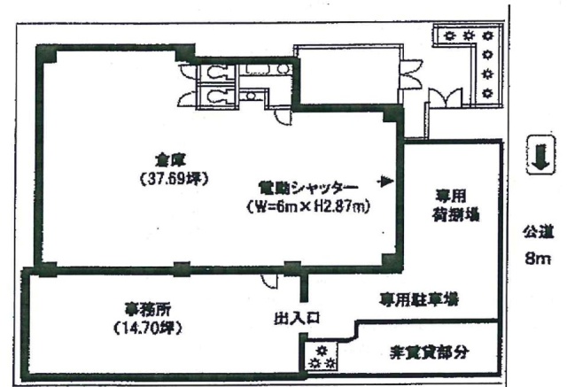 嶋田ビル1F 間取り図