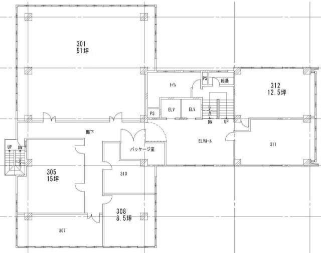 第3東ビル301 間取り図