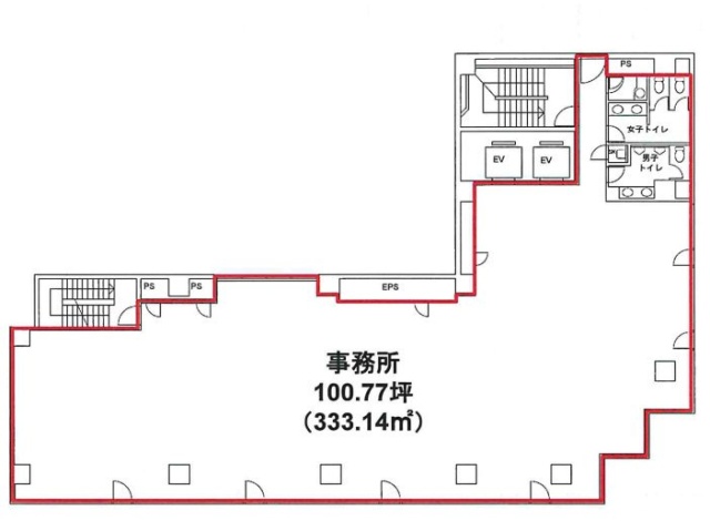 サトウ食品東京ビル5F 間取り図