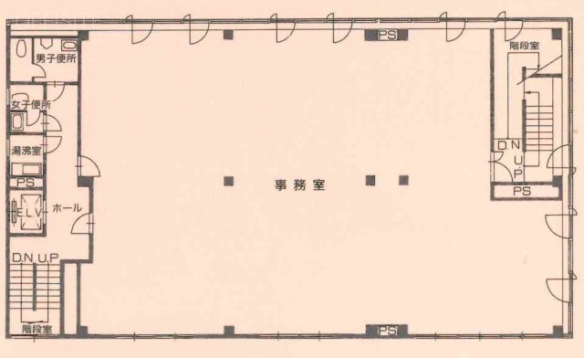 茅場町第二長岡ビル2F 間取り図