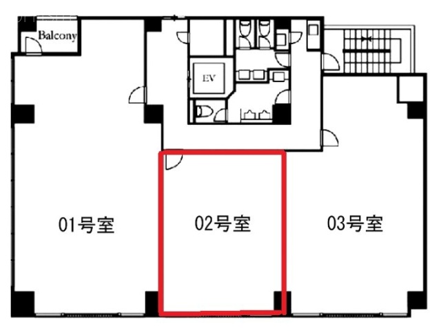 サリュートビル802 間取り図