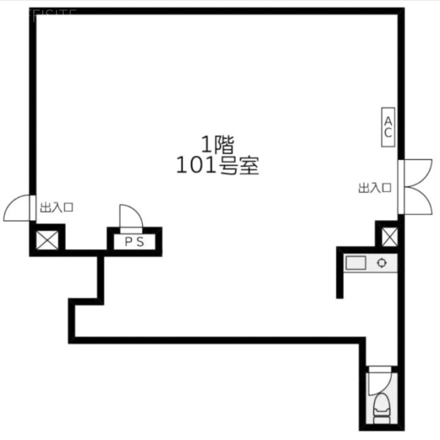 サンサーラ御苑101 間取り図