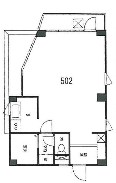 ワルトハイム西麻布502 間取り図