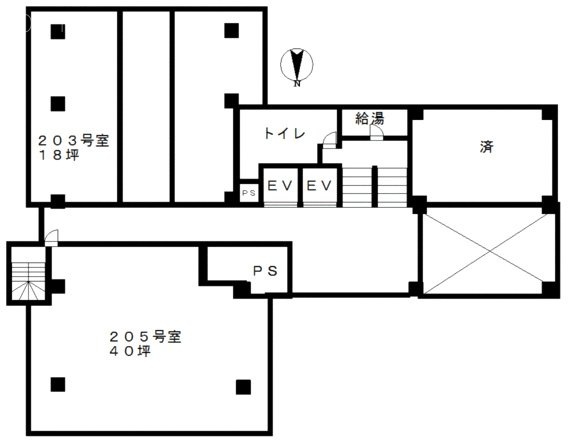 第3東ビル203 間取り図