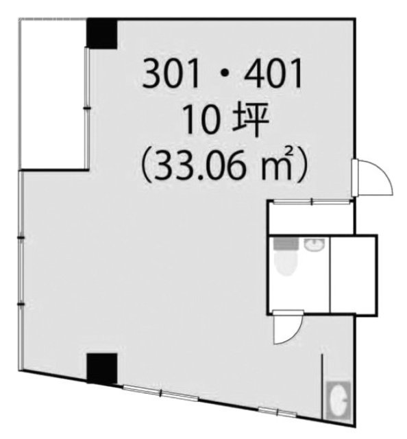 篠原ビル301 間取り図