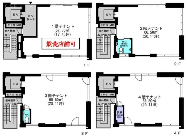 ESCALIER神楽坂1F 間取り図