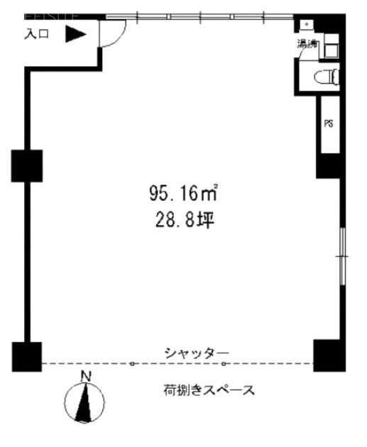 シュロス浅草102 間取り図